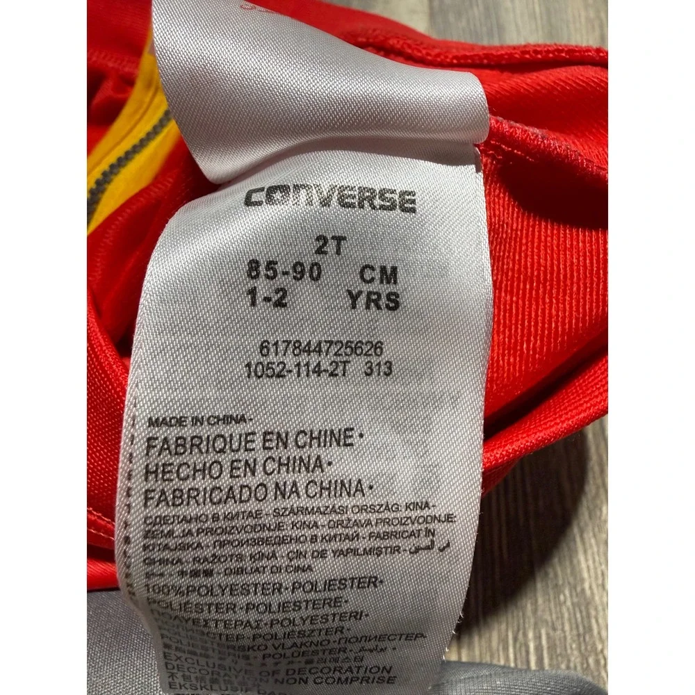 Streetwear Converse Track Jacket Red Grey Stripe Skatecore 2T